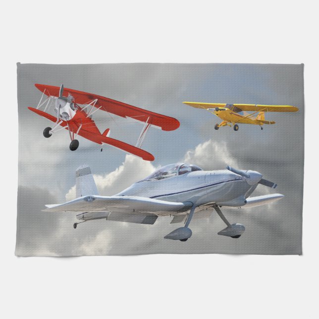 AIRPLANES KITCHEN TOWEL (Horizontal)