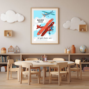Airplanes Nursery Little Kid Room Decor