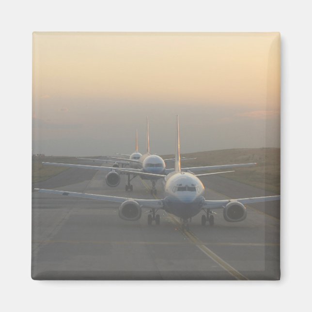 Airplanes on a Runway Magnet (Front)