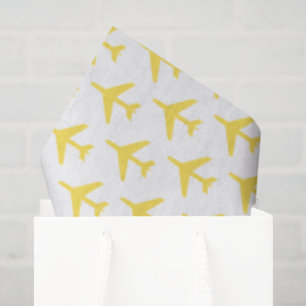 Airplanes Orange Yellow Pink Travel Flight Fun Tissue Paper