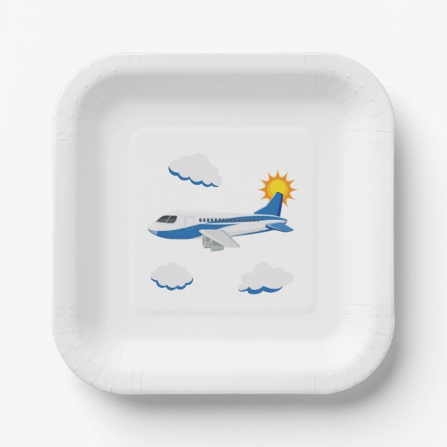 Airplanes Party Collection! Paper Plate (Front)