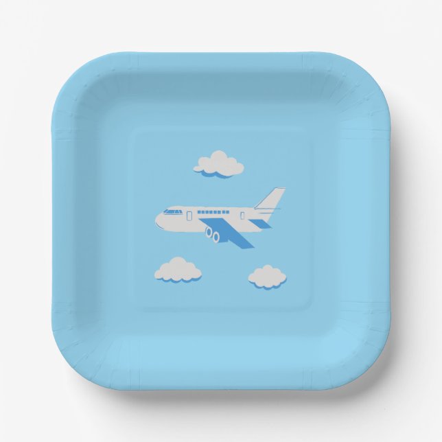 Airplanes Party Collection! Paper Plate (Front)