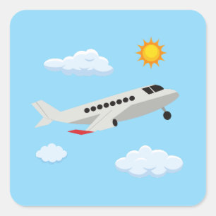 Airplanes Party Collection! Square Sticker