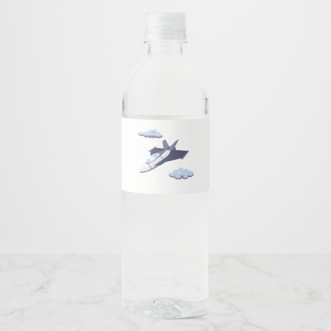 Airplanes Party Collection! Water Bottle Label (Front)
