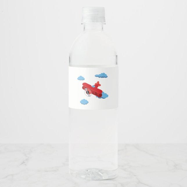 Airplanes Party Collection! Water Bottle Label (Front)