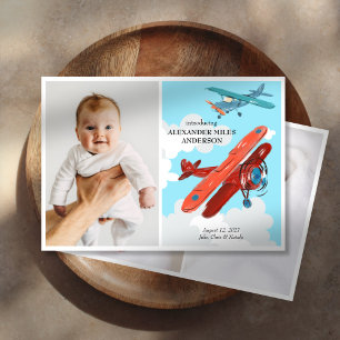 Airplanes Photos New Baby Announcement