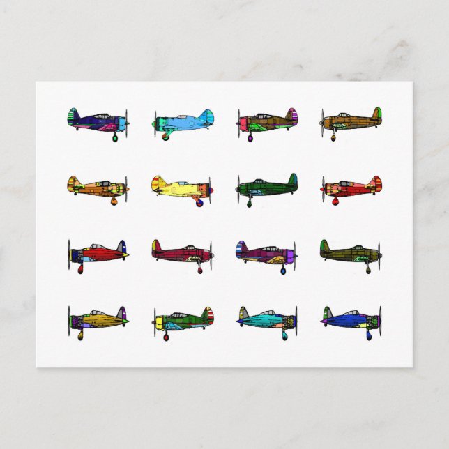 airplanes postcard (Front)