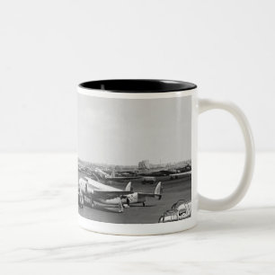 Airplanes Two-Tone Coffee Mug