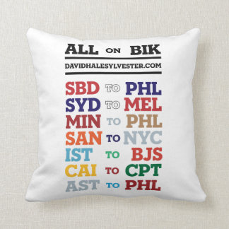 Airport Code pillow
