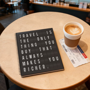 Airport Digital Panel Style Travel Notebook