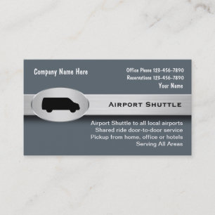 Airport Shuttle Business Cards