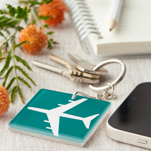 Airport Symbol Sign Airplane Travel Icon  Keychain