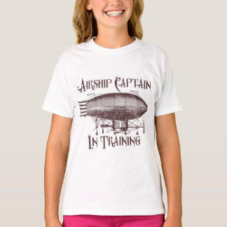 Airship Captain in Training, Steampunk for Kids T-Shirt
