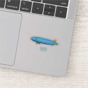 Airship cartoon illustration