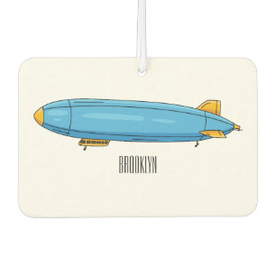 Airship cartoon illustration air freshener