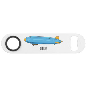 Airship cartoon illustration bar key