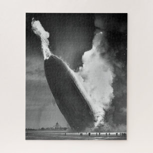 Airship Hindenburg Disaster Circa 1937 Jigsaw Puzzle