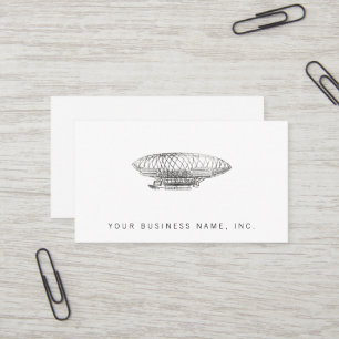 airship (letterpress style) business card