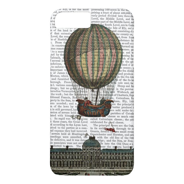 Airship Over City Case-Mate iPhone Case (Back)