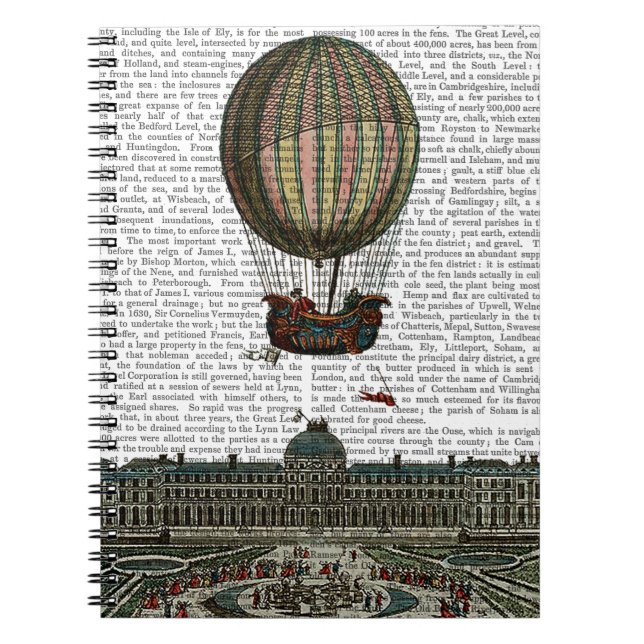 Airship Over City Notebook (Front)