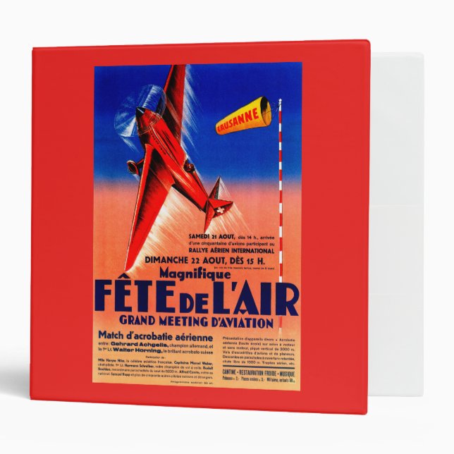 Airshow Featuring Haryse Hilsz Promotional Poste Binder (Front/Inside)