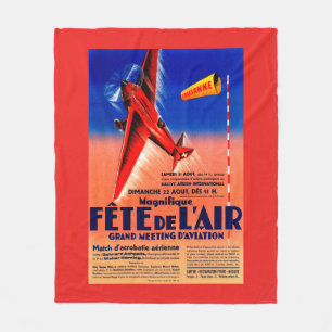 Airshow Featuring Haryse Hilsz Promotional Poste Fleece Blanket