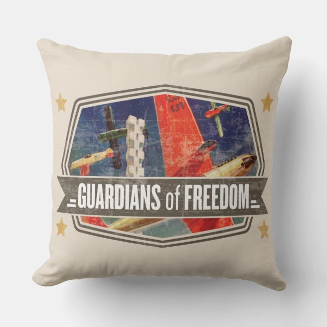 Airshow Throw Pillow (Front)