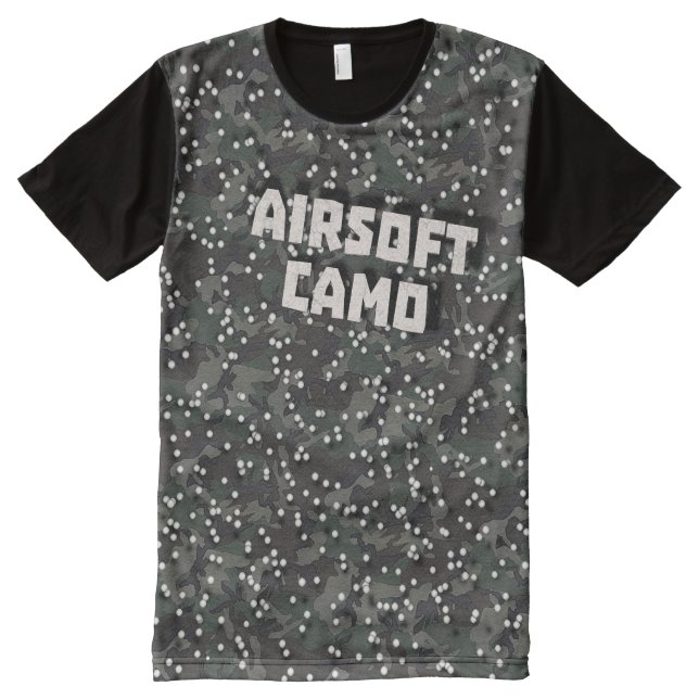 AIRSOFT CAMO All-Over-Print T-Shirt (Front)