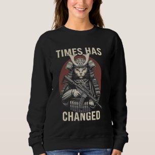 Airsoft Funny Samurai Cat Paintball Tactical Gear  Sweatshirt