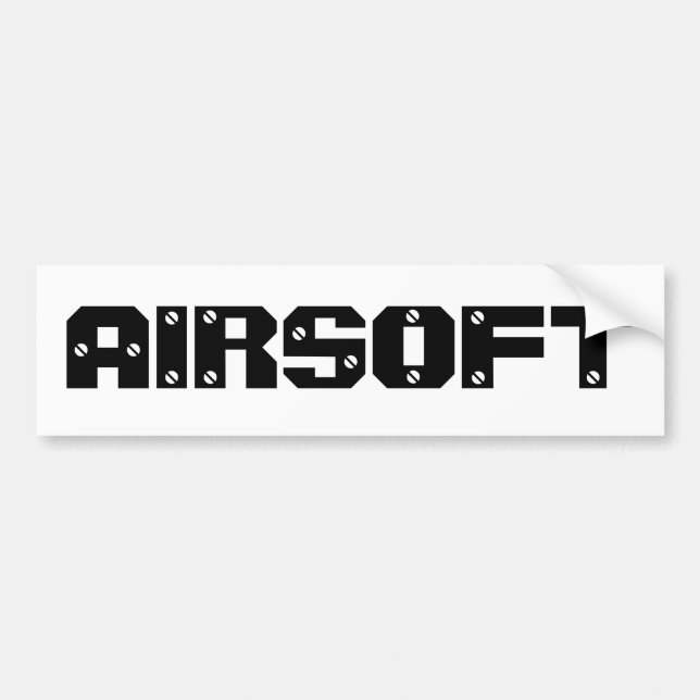 Airsoft Gear "Bumper Sticker" Bumper Sticker (Front)