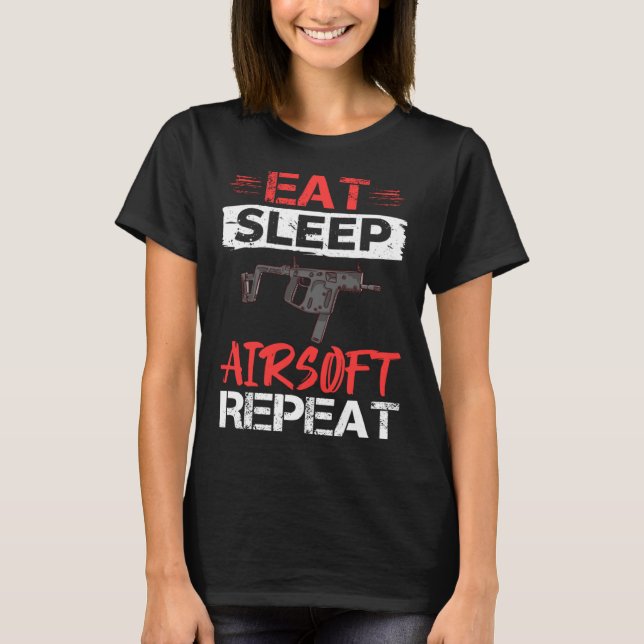 Airsoft Gun Game Shooting Training Player Airsofti T-Shirt (Front)