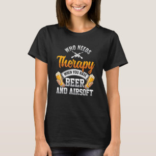Airsoft Shooting Sports Enthusiast Basic Gun Aim T-Shirt