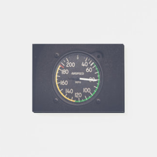 Airspeed Gauge Post-it Notes