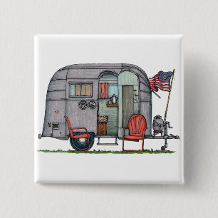Airstream 2 Inch Square Button