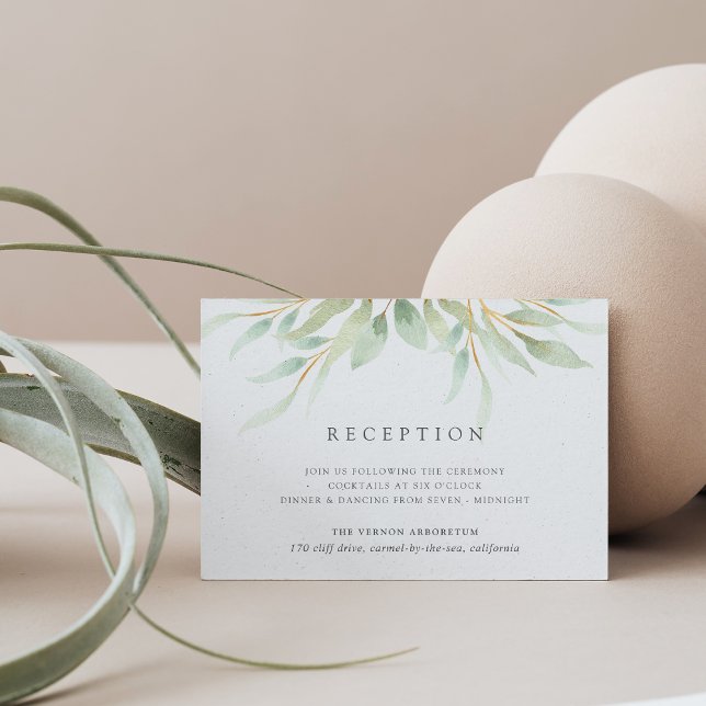 Airy Botanical Reception Card (Creator Uploaded)