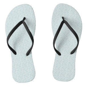 Airy Chamomile & Sky Blue Wildflower Meadow Flip Flops