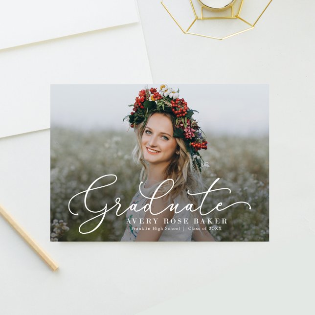 Airy Elegance EDITABLE COLOR Graduation Invitation (Creator Uploaded)
