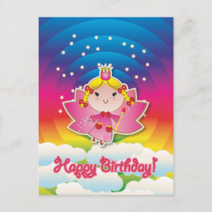 Airy Fairy Up dans l'air Carte postale Anniversair