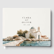 Airy Greek Island Chapel Aegean Sea Wedding