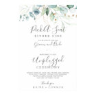 Airy Greenery Pick a Seat Unplugged Ceremony Sign