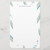 Airy Leaves | Monogram Stationery