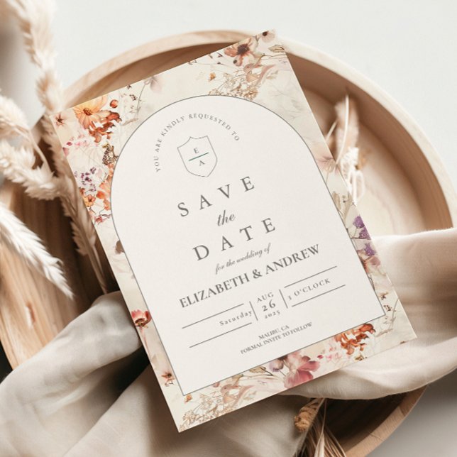 Airy Meadow Botanical Wedding Save The Date (Creator Uploaded)