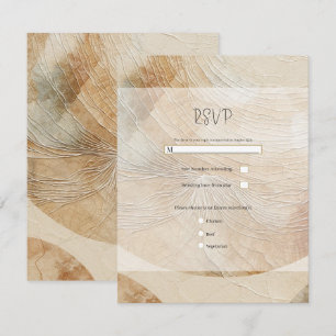 Airy Neutral Natural Element Bohemian Boho RSVP Invitation
