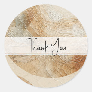 Airy Neutral Natural Elements Bohemian Boho  Classic Round Sticker