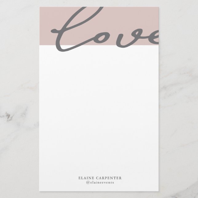 Airy Pastel | Papier papeterie personnalisé (Devant)