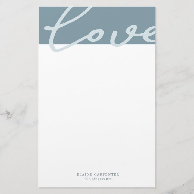 Airy Pastel | Papier papeterie personnalisé (Devant)
