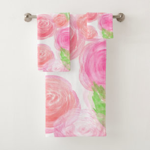 Airy Roses Bath Towel Set