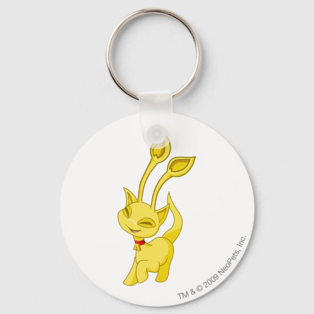 Aisha Gold Keychain (Front)
