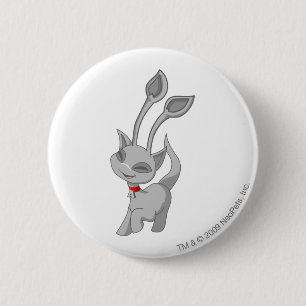 Aisha Silver 2 Inch Round Button