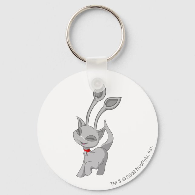 Aisha Silver Keychain (Front)